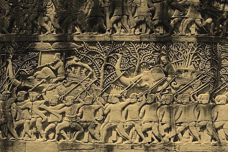 Angkor Wat bas reliefs 